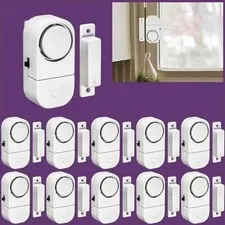 Wireless Door and Window Alarm System with Magnetic Sensor for Home Security