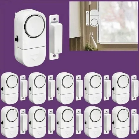 Wireless Door and Window Alarm System with Magnetic Sensor for Home Security