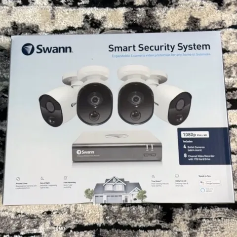 Swann Smart Security System 1080p 4-Cam 8CH DVR 1TB Hard Drive