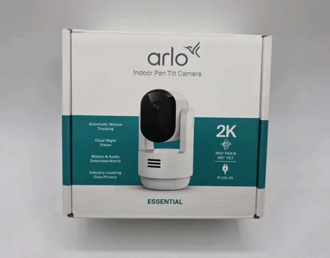 Arlo Indoor Pan Tilt Pet Camera 2K 360 Degree Pan 180 Tilt Plug In Open Box 
