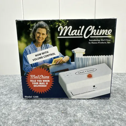 Mail Chime, Mailbox Alert, Mailbox Alarm, Wireless Mailbox Alert Model 1200 NEW