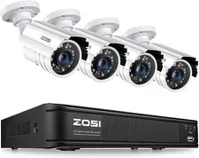ZOSI CCTV 8CH DVR Home Security Camera System 1080p Outdoor Cameras Night Vision