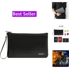 Fireproof Money Bag 6400℉, Fireproof Document Bags, Bank Cash Bag with Zipper...