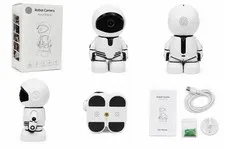 Robot Camera Auto Tracking WiFi Security Camera HD Two-Way Audio Motion Detectio