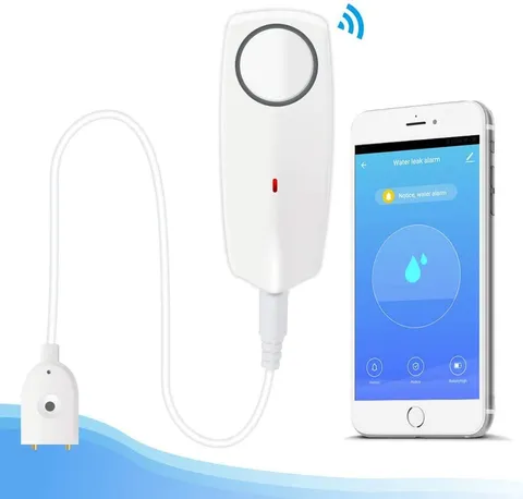 Water Alarm Sensor with 80dB Loud Sound WiFi Leak Portable Small Detector