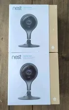 Two Google Nest Cam Indoor 1st Generation Wired NC1102ES NEW SEALED