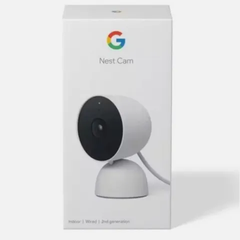 Google Nest Cam 2nd Gen Wired 1080p Indoor Home Security Camera White New Open