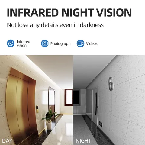 Smart Doorbell Ring Door Camera Infrared Night Viewing WiFi Wireless Video TGHT