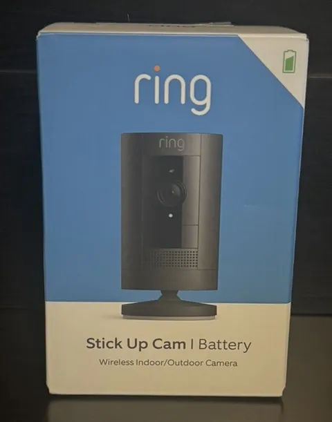 New Ring Stick Up Cam Wireless Indoor Outdoor Security Camera 2.4GHz Wifi Black