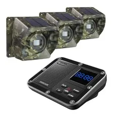 Solar Driveway Alarm Wireless Outside 1800ft Range, Outdoor Motion Sensor & D...