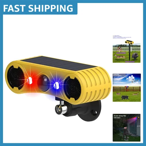 Multi-Function Outdoor Motion Sensor Alarm - 13 Sounds, Solar Powered Security