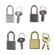 5Pcs Notebook Belt Padlock Lock With Key Portable Suitcases Locker Securing Lock