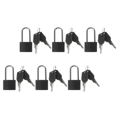 6 Sets With Keys Small Padlocks For Backpack Toolbox Drawer Security