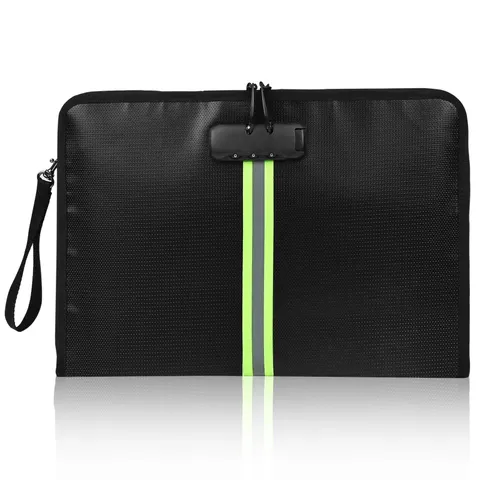 5200 Fireproof Waterproof Document Bag 34x24x2.8 cm Safe Digital Lock Pouch