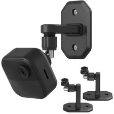 2Pack Adhesive Wall Mount Adjustable Security Wall Mount Bracket for Outdoor ...