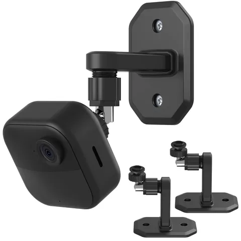 2Pack Adhesive Wall Mount Adjustable Security Wall Mount Bracket for Outdoor ...