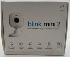 Blink Mini 2 Home Security Camera 1080p - White