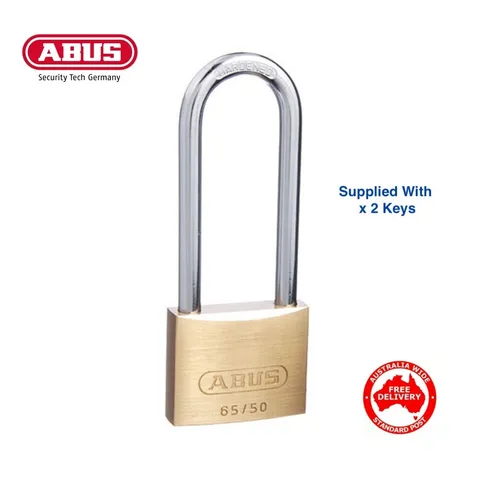Keyed Alike Padlocks 6550HB80 - Abus 50mm Brass Bodied Padlock-FREE POST
