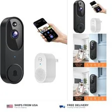 GridTera Smart Video Doorbell Camera Wireless, AI Human Detection and Instant...
