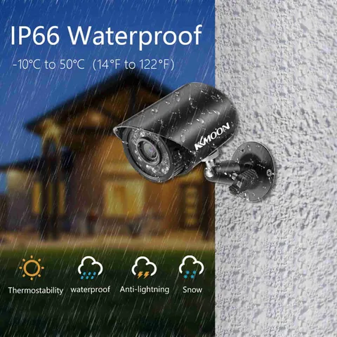 1080P Security Camera 24 Infrared LEDs Motion Detection Security Camera Kit QYFW