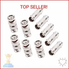 AIMHDUTY BNC Coupler Female to Female Connector 5-Pack and BNC Male to Male Adap