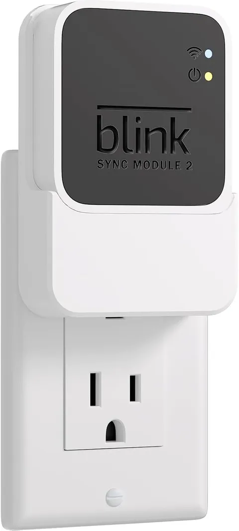 Outlet Wall Mount for Blink Sync Module 2 with Built-In Charger & Power Adapter,