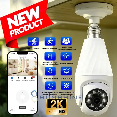 HD 2K Camaras de Seguridad para Casa Inalambricas Con Vision Nocturna y Audio 5G