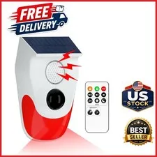 Motion Sensor Alarm Outdoor with Remote Control 3 Modes for Home Security