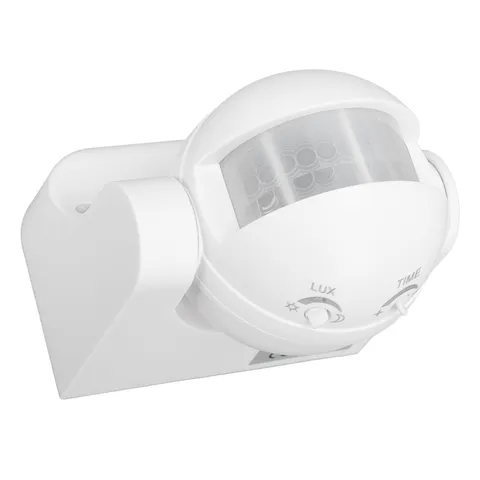 Wall Mounted PIR Motion Sensor Dusk To Dawn For LED Light (White)