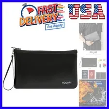 Fireproof Money Bag 2000℉, Fireproof Document Bags, Bank Cash Bag with Zipper...