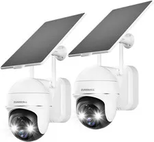 Security Cameras Wireless Outdoor - 2 Packs, 360°View Outdoor Camera Wireless So