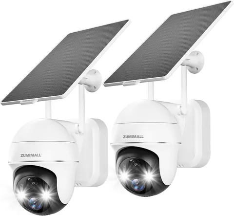 Security Cameras Wireless Outdoor - 2 Packs, 360°View Outdoor Camera Wireless So
