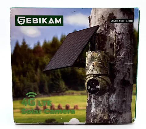 Gebikam 4G LTE Solar Security Camera Wireless Outdoor with Solar Panel