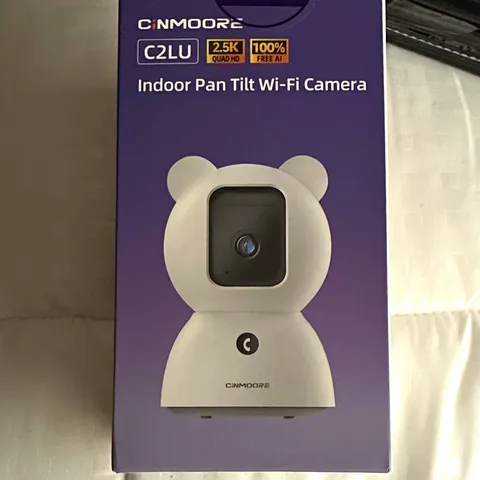 CINMOOORE CM-C2LU Indoor Wi-Fi IP Camera 2.5K, Night Vision, 2-Way Audio