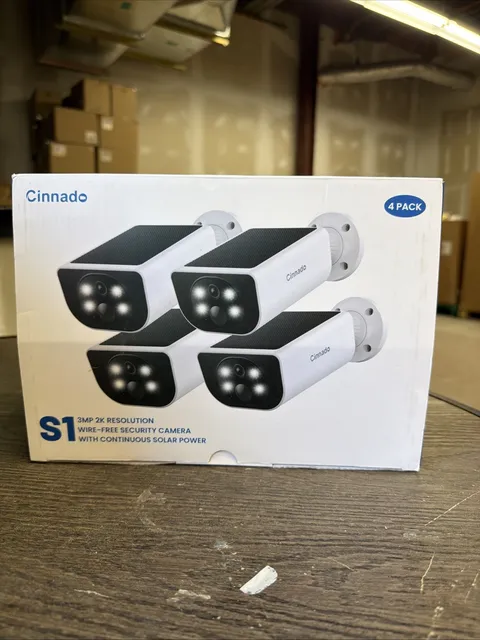 Cinnado Security Cameras Wireless Outdoor - Home Solar White