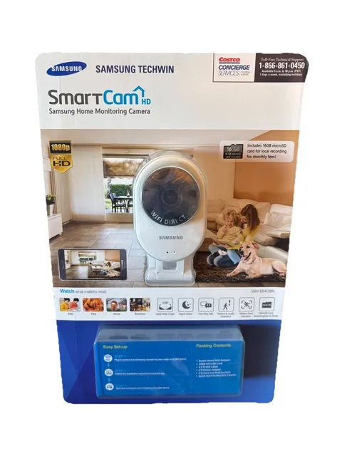 Samsung Techwin SmartCam HD Home Monitoring Camera SNH-E6413BN (New)