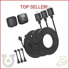 3pack 30ft Weatherproof Power Cable and Adapter for Blink Outdoor 4 (4th Gen), B