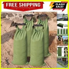 Flood Water Barrier Sand Bags - 4Pcs Thickened Long Canvas Flood Protection S...