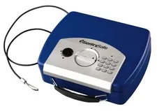 SentrySafe Small Blue Safe with Digital Keypad, Lock Box for Dorm or Travel c...