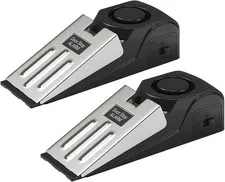 2 Pack Door Stop Alarm 120Db Loud Siren Portable Anti-Slip Security Door Wedges