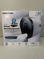Night Owl 2K Security System 4 Camera 2TB DVR Night Vision 2-Way Audio SEALED