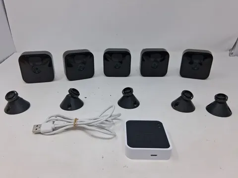 Lot of 5 Blink BCM00400U Indoor Wireless Security Camera W/Module BSM00300U. X