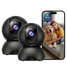 2K 5G Indoor for Home, No Subscription AI Baby Monitor with App & Crying Dete...