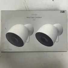 Google Nest Cam Outdoor Wired 2K Video 2 Pack - New/Open Box