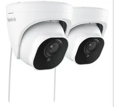  PoE Security Camera RLC-520A (Pack of 2), 5MP Wired Outdoor Dome
