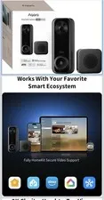Aqara Doorbell Camera G400 with Chime, Wired/PoE, HomeKit Secure Video, 2K HD