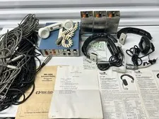 Clear-Com CS-200 Intercom System RS-100A DT108 Headsets Cables Manuals Tested