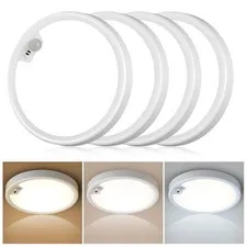 4PACK Flush Mount Ceiling Light Fixture Wired, 8.7inch Wired 4pack, White