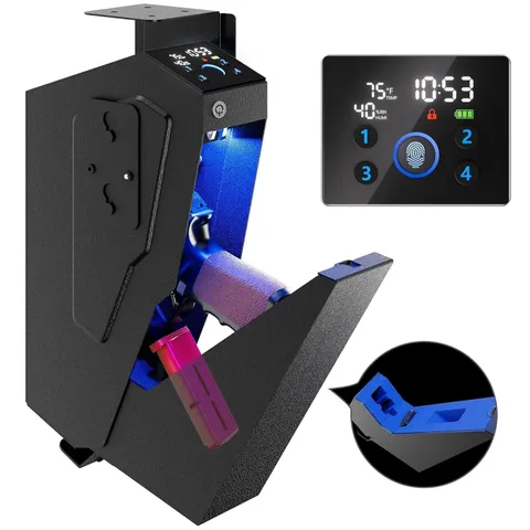 KornerBatl Quick Access Biometric Gun Safe - Handgun Security Safe