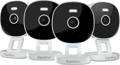 4x Camaras De Seguridad 2K HD WiFi Inalambricas Para Exterior Con Alexa y Alarma